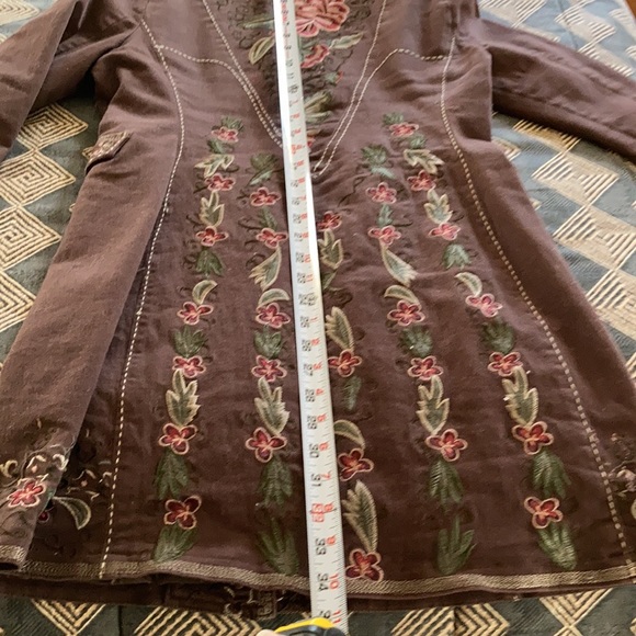 Embroidered Denim Coat - Picture 14 of 14